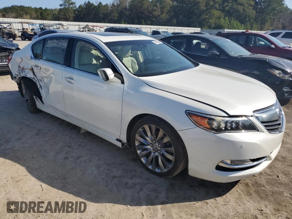 2016 Acura RLX Advance with VIN JH4KC1F94GC001767, listed as a Copart auction lot 79686294 with 51,404 mi miles and Salvage title. Bid and sale history available at DreamBid. Image 4.