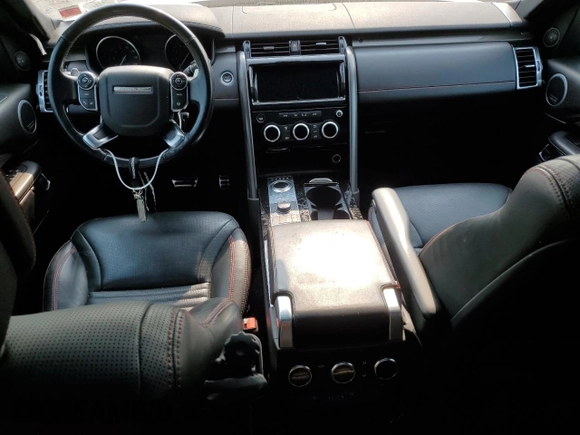 2017 Land Rover Discovery HSE Luxury with VIN SALRHBBV3HA018186, listed as a Copart auction lot 67214224 with Not Provided miles and Salvage Title. Bid and sale history available at carsss.com. Image 8.