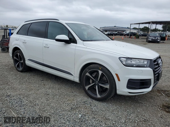2019 Audi Q7 Premium Plus with VIN WA1LAAF70KD047717, listed as a Copart auction lot 59835635 with Not provided miles and Salvage title. Bid and sale history available at DreamBid. Image 4.