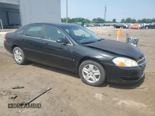 2008 Chevrolet Impala LS with VIN 2G1WB58KX89206766, listed as a Copart auction lot 60416895 with 189,415 mi miles and Salvage title. Bid and sale history available at DreamBid. Image 4.