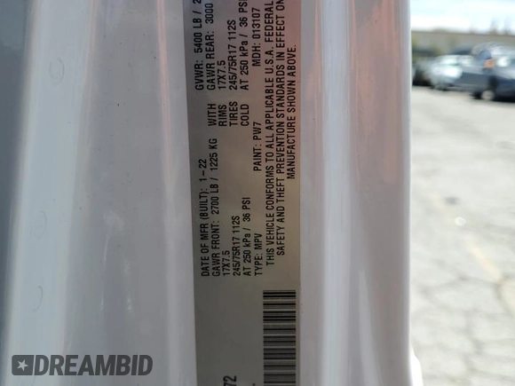 2022 Jeep Wrangler Unlimited Sport S with VIN 1C4HJXDG0NW142272, listed as a Copart auction lot 58198205 with 63,310 mi miles and Salvage title. Bid and sale history available at DreamBid. Image 13.