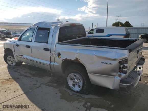 2008 Dodge Dakota Laramie with VIN 1D7HW58N98S613139, listed as a Copart auction lot 80116114 with 0 mi miles and Non Repairable. Bid and sale history available at carsss.com. Image 2.