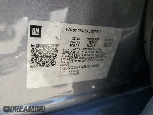 2018 Cadillac CT6 Luxury RWD z VIN 1G6KC5RXXJU159666, wystawiony jako Copart lot #71303324 z przebiegiem 187 121 mil mil oraz Szkoda całkowita • Salvage title. Historia ofert i sprzedaży dostępna na DreamBid. Obrazek 12.