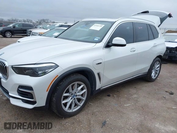 2023 BMW X5 xDrive45e with VIN 5UXTA6C02P9R94549, listed as a IAAI auction lot 41534725 with 8,698 mi miles. Bid and sale history available at carsss.com. Image 2.