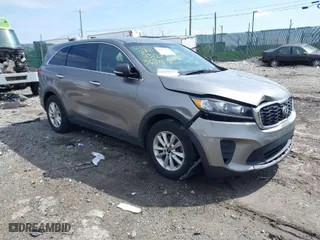 2019 Kia Sorento S V6 with VIN 5XYPGDA59KG508363, listed as a IAAI auction lot 41937863 with 52,308 mi miles. Bid and sale history available at carsss.com. Image 1.