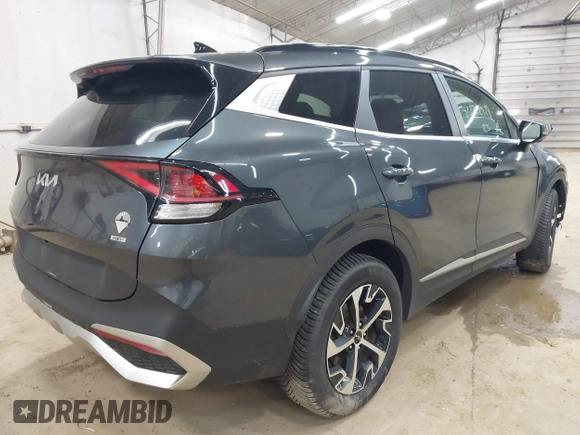 2023 Kia Sportage EX with VIN KNDPVCAG8P7040809, listed as a IAAI auction lot 42222979 with 55,345 mi miles and . Bid and sale history available at DreamBid. Image 4.