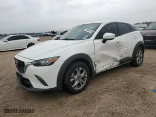 2017 Mazda CX-3 Sport with VIN JM1DKDB7XH0154076, listed as a Copart auction lot 86657104 with 87,655 mi miles and Salvage Title. Bid and sale history available at carsss.com. Image 1.