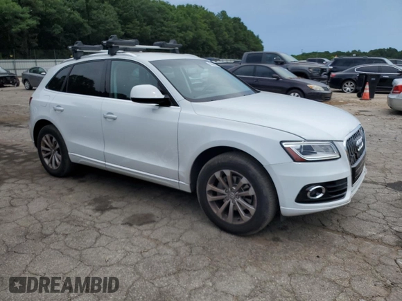 2015 Audi Q5 Premium with VIN WA1CFAFP4FA107118, listed as a Copart auction lot 63589505 with 66,139 mi miles and Salvage title. Bid and sale history available at DreamBid. Image 4.