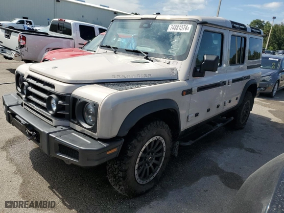 2024 Ineos Grenadier Station Wagon with VIN SC6GM1CAXRF006624, listed as a Copart auction lot 74881374 with 0 mi miles and Non Repairable. Bid and sale history available at carsss.com. Image 1.