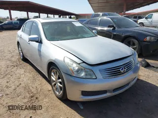 2008 Infiniti G35 Sedan Journey with VIN JNKBV61E58M203976, listed as a IAAI auction lot 41718166 with 234,686 mi miles. Bid and sale history available at carsss.com. Image 1.
