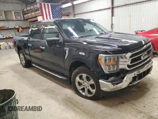2022 Ford F-150 XL with VIN 1FTFW1E8XNKD98360, listed as a Copart auction lot 52125665 with 53,223 mi miles and Salvage Title. Bid and sale history available at DreamBid. Image 4.