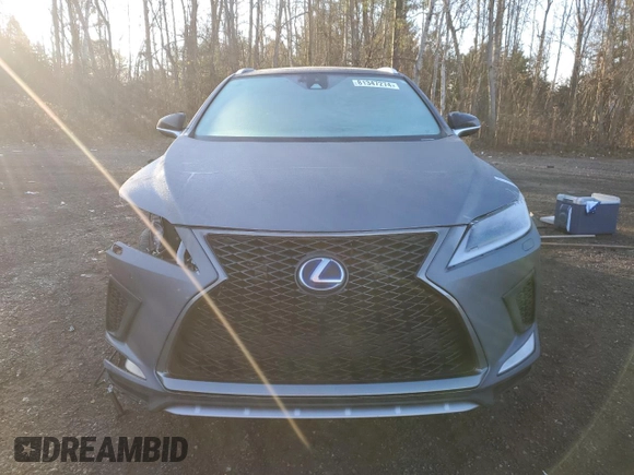 2021 Lexus RX with VIN 2T2YGMDA5MC058704, listed as a Copart auction lot 81347274 with 52,338 mi miles and Salvage Title. Bid and sale history available at carsss.com. Image 5.