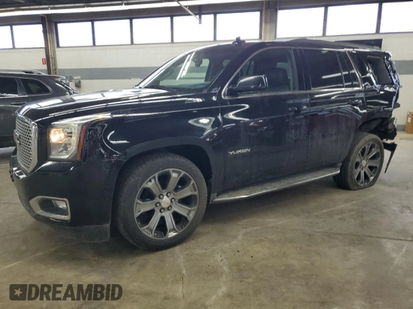 2016 GMC Yukon SLE with VIN 1GKS2AKCXGR417992, listed as a Copart auction lot 46718655 with 116,830 mi miles and Salvage Title. Bid and sale history available at carsss.com. Image 1.