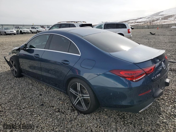 2020 Mercedes-Benz CLA with VIN W1K5J4HB9LN117556, listed as a Copart auction lot 43770275 with 0 mi miles and Salvage Title. Bid and sale history available at carsss.com. Image 2.