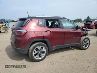 2020 Jeep Compass Limited z VIN 3C4NJDCB7LT193830, wystawiony jako Copart lot #60844545 z przebiegiem 42 634 mil mil oraz Szkoda całkowita • Salvage title. Historia ofert i sprzedaży dostępna na DreamBid. Obrazek 3.