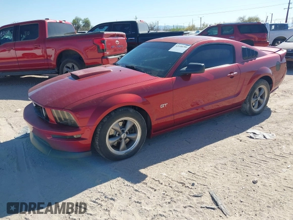 2006 Ford Mustang GT Deluxe with VIN 1ZVHT82H765174507, listed as a IAAI auction lot 42100280 with 107,393 mi miles. Bid and sale history available at carsss.com. Image 17.