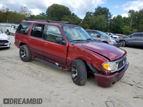 2000 Mercury Mountaineer with VIN 4M2ZU86P5YUJ27288, listed as a Copart auction lot 72371384 with 116,514 mi miles and Salvage title. Bid and sale history available at DreamBid. Image 4.