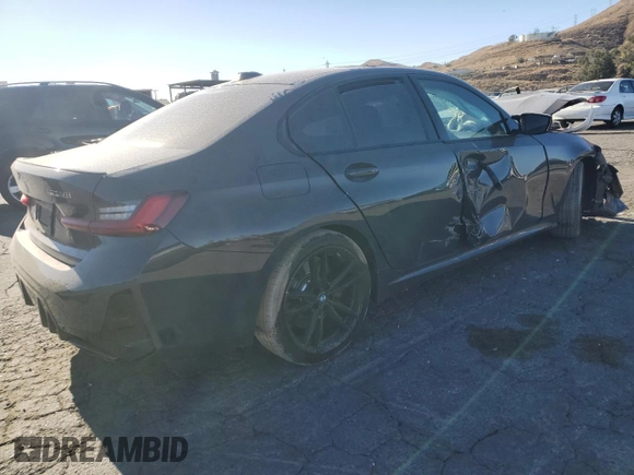 2024 BMW 3 Series M340i with VIN 3MW49FS09R8E05880, listed as a Copart auction lot 87534695 with 18,033 mi miles and Salvage Title. Bid and sale history available at carsss.com. Image 3.