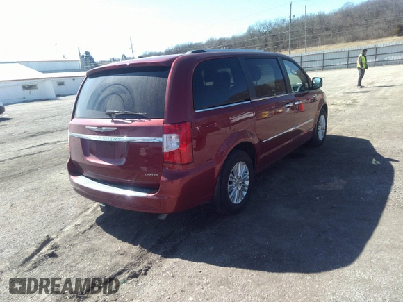 2014 Chrysler Town & Country Limited with VIN 2C4RC1GG5ER463952, listed as a IAAI auction lot 41825303 with 150,131 mi miles and . Bid and sale history available at DreamBid. Image 4.