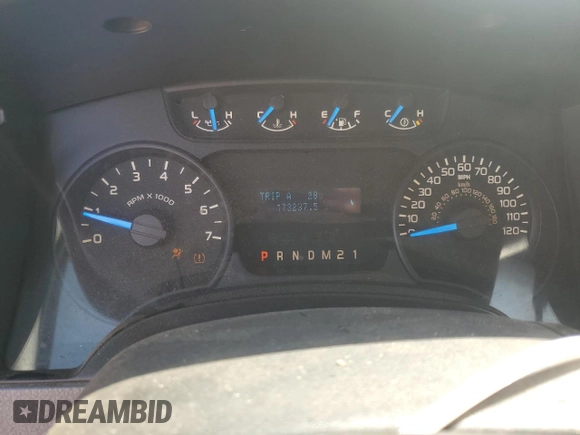 2013 Ford F-150 XL with VIN 1FTEX1CM7DFB19625, listed as a Copart auction lot 82848534 with 173,237 mi miles and Salvage Title. Bid and sale history available at carsss.com. Image 9.