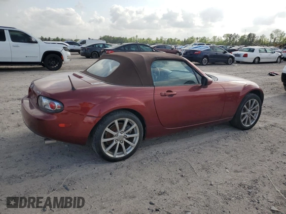 2007 Mazda MX-5 Miata Sport z VIN JM1NC25F270127574, wystawiony jako Copart lot #51538215 z przebiegiem 131 339 mil mil oraz Szkoda całkowita • Salvage title. Historia ofert i sprzedaży dostępna na DreamBid. Obrazek 3.
