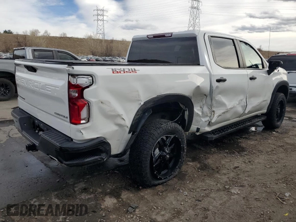 2020 Chevrolet Silverado 1500 Custom Trail Boss with VIN 3GCPYCEF9LG191567, listed as a Copart auction lot 50402525 with 81,834 mi miles and Salvage Title. Bid and sale history available at DreamBid. Image 3.