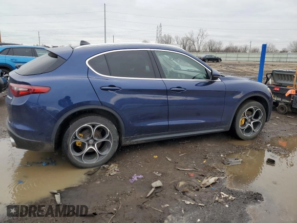 2019 Alfa Romeo Stelvio Ti with VIN ZASPAKBN4K7C58880, listed as a Copart auction lot 49688885 with 43,764 mi miles and Clean title. Bid and sale history available at DreamBid. Image 3.