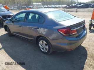 2014 Honda Civic Sedan LX with VIN 19XFB2F5XEE246121, listed as a IAAI auction lot 41997902 with 134,684 mi miles. Bid and sale history available at carsss.com. Image 3.