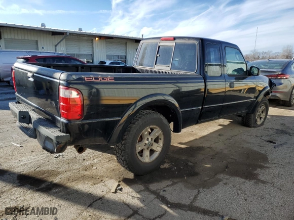 2005 Ford Ranger XLT with VIN 1FTZR45E05PA55216, listed as a Copart auction lot 41734955 with 235,206 mi miles and Salvage Title. Bid and sale history available at carsss.com. Image 3.