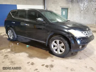 2007 Nissan Murano S with VIN JN8AZ08W77W628359, listed as a Copart auction lot 45712774 with 114,464 mi miles and Salvage Title. Bid and sale history available at carsss.com. Image 4.
