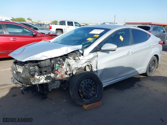 2012 Hyundai Elantra GLS with VIN KMHDH4AE6CU460641, listed as a IAAI auction lot 41926289 with 1 mi miles. Bid and sale history available at carsss.com. Image 18.