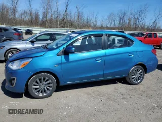 2017 Mitsubishi Mirage G4 SE with VIN ML32F4FJ4HHF07064, listed as a Copart auction lot 53099665 with 77,556 mi miles and Salvage Title. Bid and sale history available at carsss.com. Image 1.