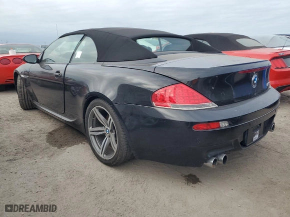 2007 BMW 6 Series M6 with VIN WBSEK93557CY78925, listed as a Copart auction lot 76518944 with 0 mi miles and Salvage Title. Bid and sale history available at carsss.com. Image 2.