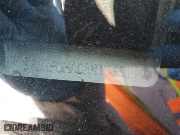 2010 Ford Fusion SE with VIN 3FAHP0HA0AR196511, listed as a Copart auction lot 52506265 with 118,963 mi miles and Salvage Title. Bid and sale history available at DreamBid. Image 12.