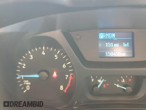 2016 Ford Transit Cargo with VIN 1FTYR1CM8GKA26342, listed as a Copart auction lot 44266105 with 150,450 mi miles and Salvage title. Bid and sale history available at DreamBid. Image 9.