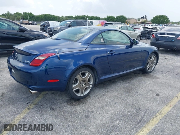 2006 Lexus SC 430 with VIN JTHFN48Y569001385, listed as a IAAI auction lot 42622825 with 61,002 mi miles and . Bid and sale history available at DreamBid. Image 4.