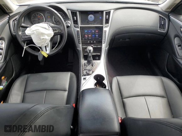 2019 Infiniti Q50 Luxe с VIN JN1EV7AP0KM543598, выставлен на аукционе Copart как лот 55528025 с пробегом 40 168 миль миль и Списание • Salvage title. История ставок и продаж доступна на DreamBid. Изображение 8.