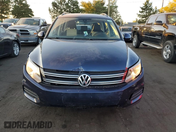 2016 Volkswagen Tiguan S with VIN WVGBV7AX7GW597875, listed as a Copart auction lot 74781864 with 74,175 mi miles and Salvage Title. Bid and sale history available at DreamBid. Image 5.