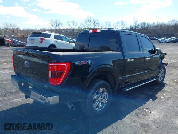 2022 Ford F-150 XL with VIN 1FTEW1EP6NFA39874, listed as a IAAI auction lot 41942202 with 34,545 mi miles. Bid and sale history available at carsss.com. Image 4.