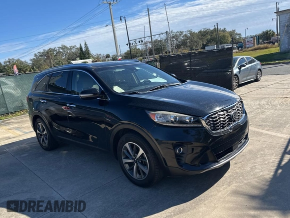 2019 Kia Sorento EX Sport V6 with VIN 5XYPH4A51KG504630, listed as a Copart auction lot 88140655 with 93,136 mi miles and Clean Title. Bid and sale history available at carsss.com. Image 1.