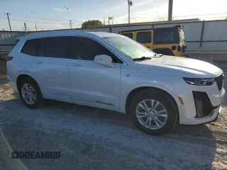 2021 Cadillac XT6 Luxury with VIN 1GYKPAR4XMZ198257, listed as a Copart auction lot 47433644 with 61,432 mi miles. Bid and sale history available at carsss.com. Image 4.