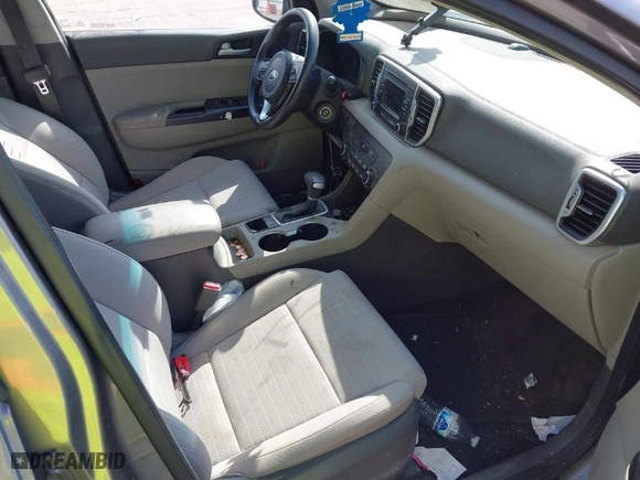 2018 Kia Sportage LX with VIN KNDPM3AC9J7382308, listed as a IAAI auction lot 40671072 with 107,266 mi miles. Bid and sale history available at carsss.com. Image 5.