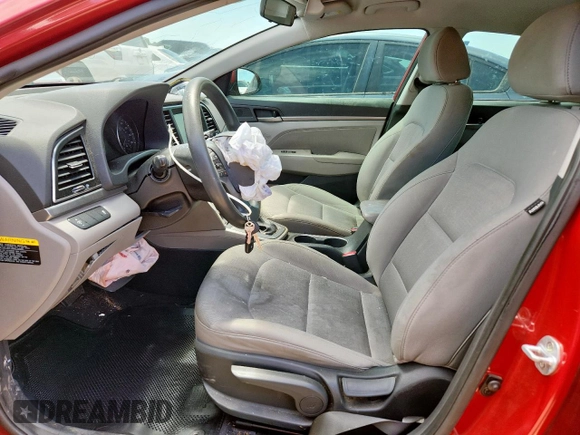 2017 Hyundai Elantra SE with VIN 5NPD84LF6HH009401, listed as a Copart auction lot 62397005 with 81,254 mi miles and Salvage title. Bid and sale history available at DreamBid. Image 7.
