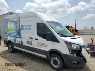 2020 Ford Transit Cargo with VIN 1FTBR1X87LKB58859, listed as a Copart auction lot 61063065 with 111,747 mi miles and Salvage title. Bid and sale history available at DreamBid. Image 4.