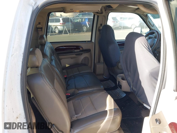 2003 Ford Excursion with VIN 1FMNU44SX3EA91794, listed as a IAAI auction lot 42533962 with 139,785 mi miles and . Bid and sale history available at DreamBid. Image 8.
