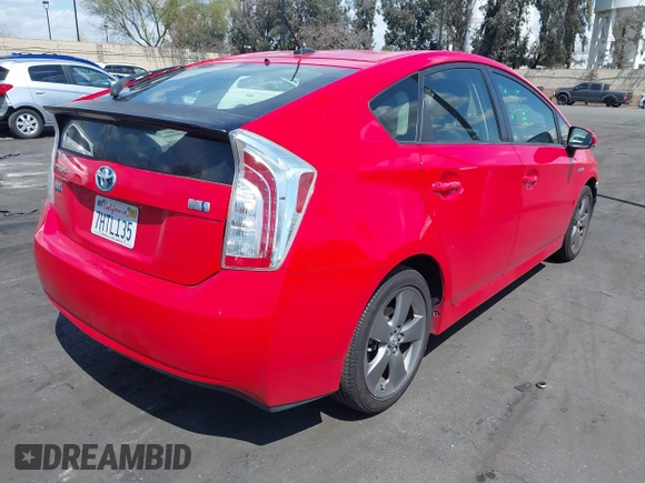 2015 Toyota Prius Four with VIN JTDKN3DU6F0407337, listed as a IAAI auction lot 41916254 with 101,555 mi miles. Bid and sale history available at carsss.com. Image 4.