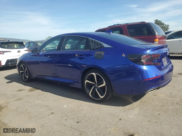 2018 Honda Accord Sedan Sport 1.5T with VIN 1HGCV1F36JA140721, listed as a Copart auction lot 48481665 with 49,577 mi miles and Clean Title. Bid and sale history available at carsss.com. Image 2.