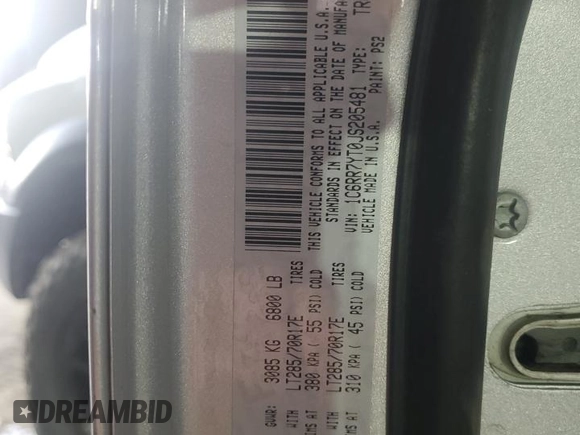 2018 Ram 1500 Rebel with VIN 1C6RR7YT0JS205481, listed as a Copart auction lot 85104534 with 77,300 mi miles and Salvage Title. Bid and sale history available at carsss.com. Image 12.