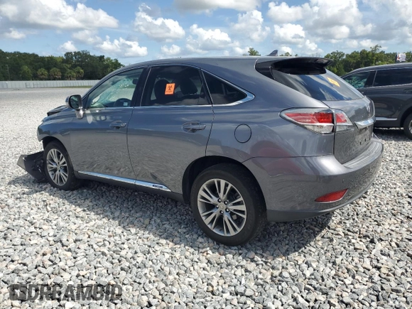 2013 Lexus RX 450h z VIN JTJZB1BA4D2410952, wystawiony jako Copart lot #61969555 z przebiegiem Nie podano mil oraz Szkoda całkowita • Salvage title. Historia ofert i sprzedaży dostępna na DreamBid. Obrazek 2.