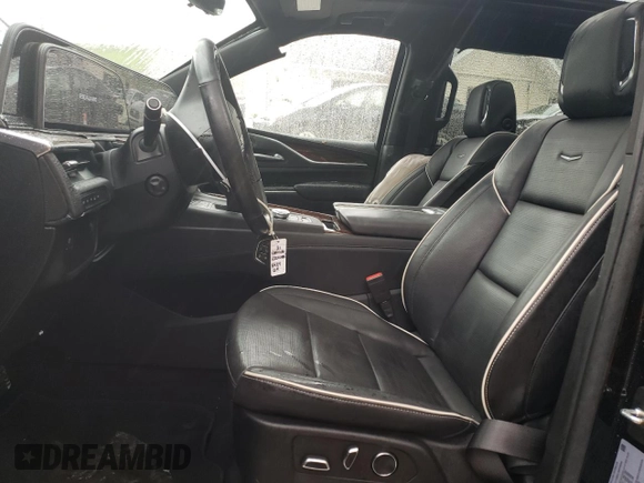 2021 Cadillac Escalade Premium Luxury with VIN 1GYS4BKL8MR446084, listed as a Copart auction lot 58173625 with 120,422 mi miles and Salvage title. Bid and sale history available at DreamBid. Image 7.